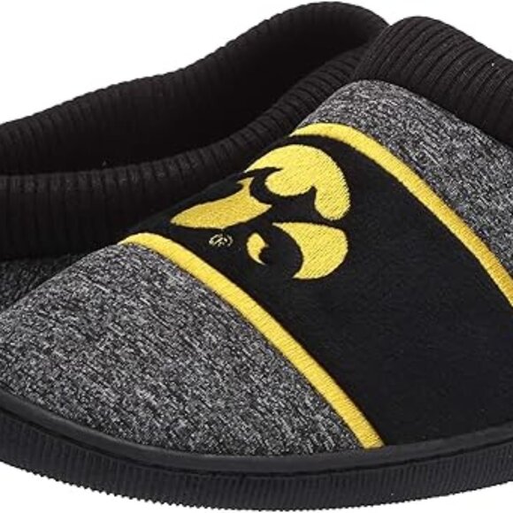 NEW Men's FOCO Iowa Hawkeyes Cup Sole Slippers X Large 13-14 - Picture 2 of 6